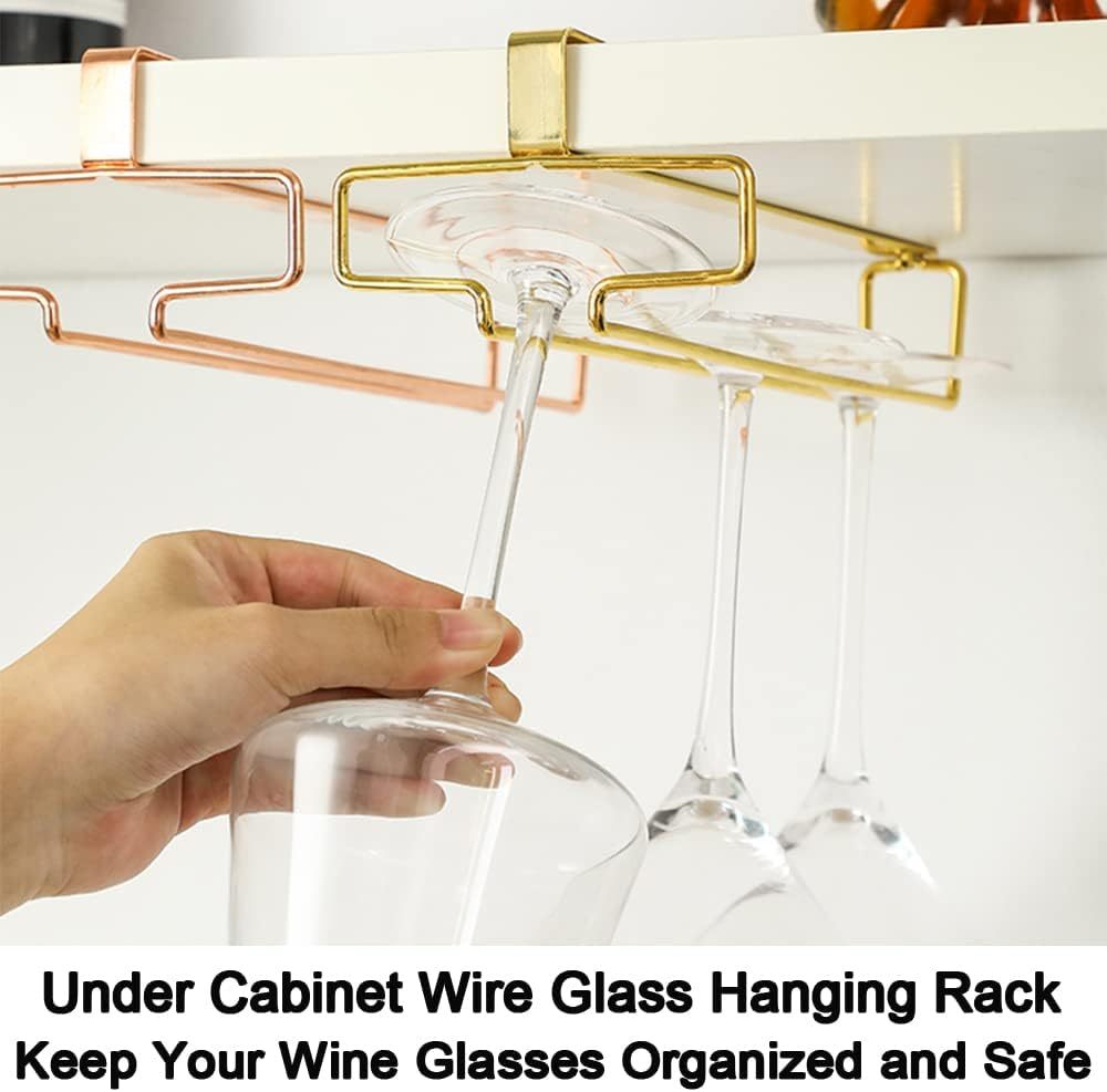 🔥Hot Sale🔥Under Cabinet Wine Glass Holder