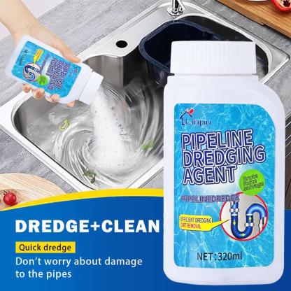 Liapu Powerful Pipe Dredging Agent for Kitchen and Toilet Pipelines - Dissolves 200+ Blockages and Kills 49% of Bacteria