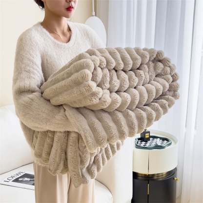 Snuggle Up in Style! 🛋️✨ Discover the Ultimate Striped Flannel Fleece Blanket – Your Cozy Companion for Every Season! 🌈🧣