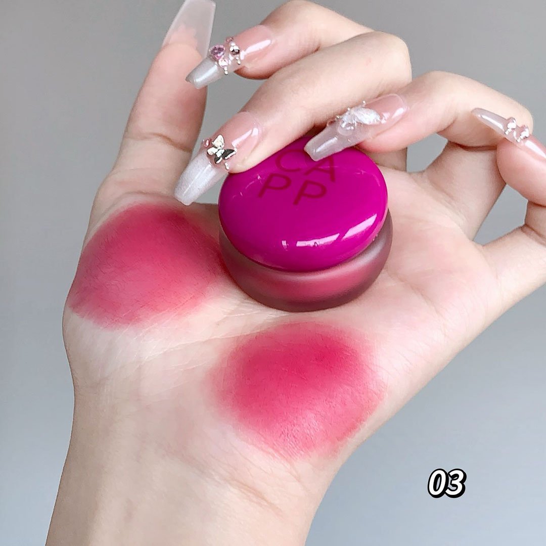 🔥✨ Free Lipstick Brushes⏰ 💥🔥Lip&Cheek Blurry Pudding Pot with Keyring