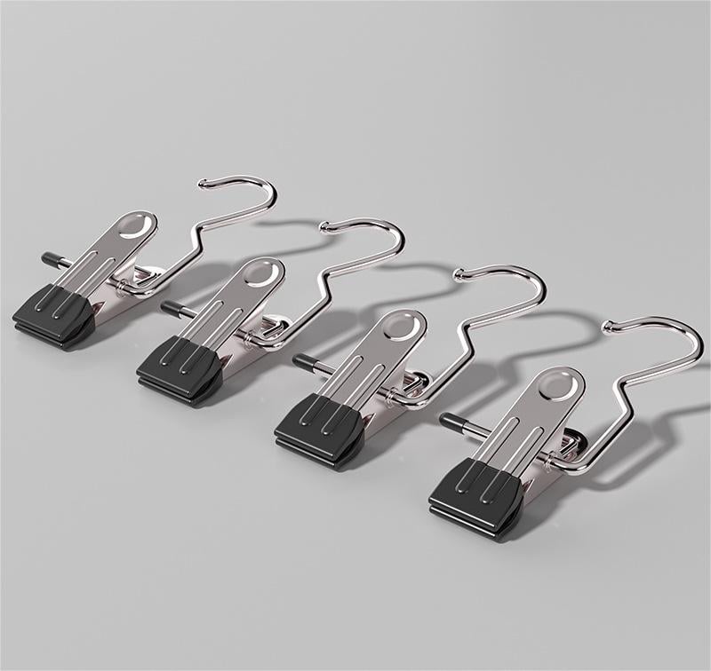 Hot Sale 49% OFF-Anti-rust Clip Space-saving Clothespin Hat Pants Storage Hanging Travel Hook