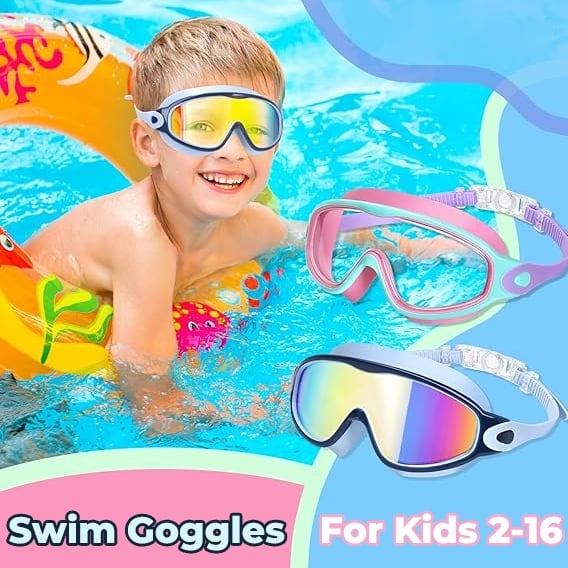 🔥🎉Promotion 49% OFF - 🔥HD children's large frame waterproof and anti-fog swimming goggles