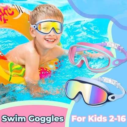 🔥🎉Promotion 49% OFF - 🔥HD children's large frame waterproof and anti-fog swimming goggles