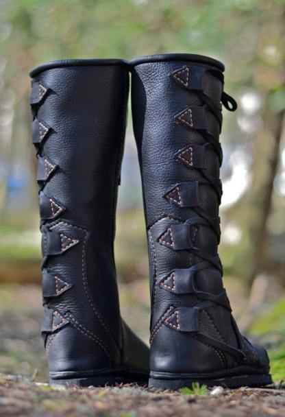 Ethnic style high heel embroidered flat mid-tube women's shoes
