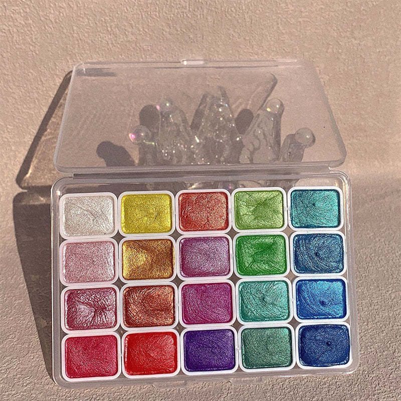 50% DISCOUNT | AcrylicPalet | Sparkling colours that bring watercolours to life (20 colours) [Last day discount].
