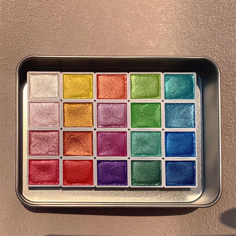 50% DISCOUNT | Sparkling colours that bring watercolours to life (20 colours) [Last day discount].