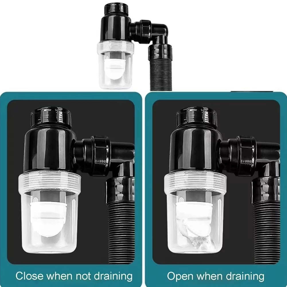 Telescopic pull-out drain pipe, stainless steel deodorizing sleeve