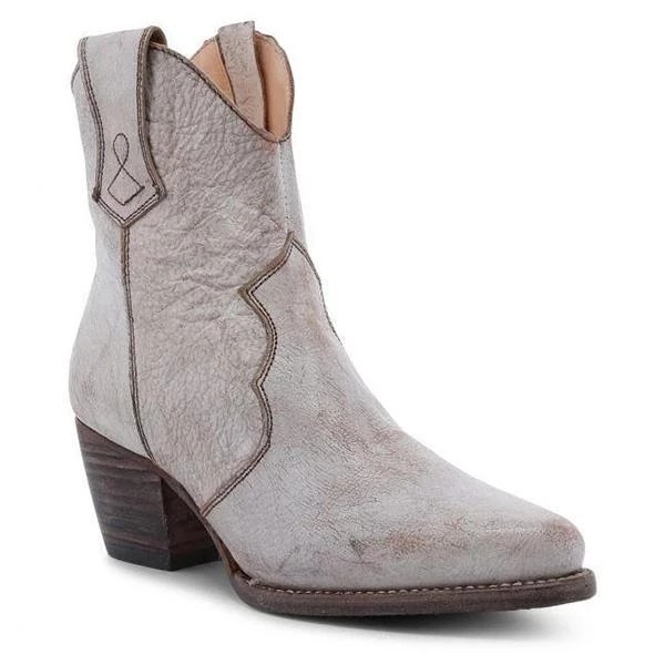 New women's round toe ethnic women's leather boots side zipper knight boots thick high heel women's shoes