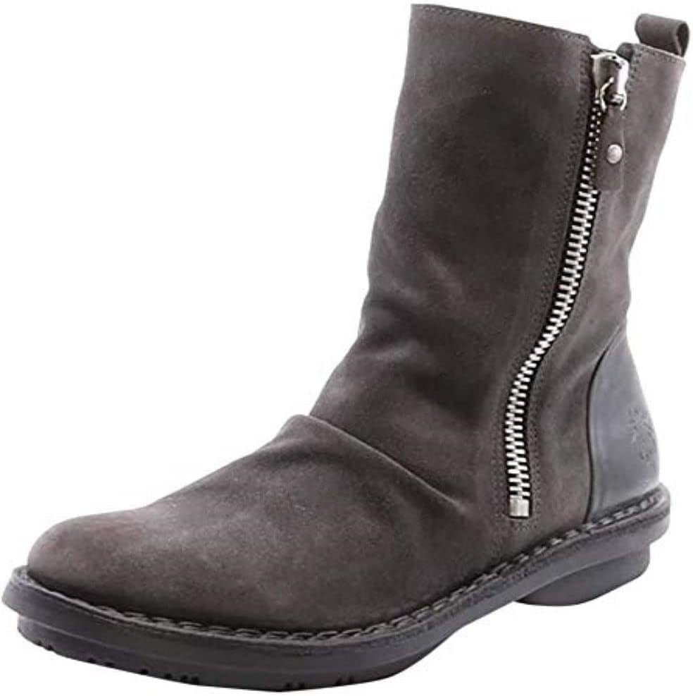New suede casual women's leather boots sleeve Martin boots wear-resistant low-heeled women's shoes