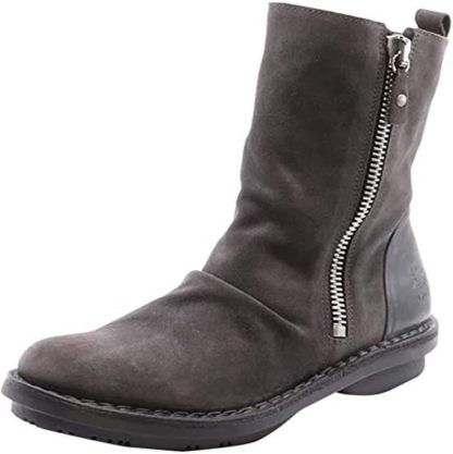 New suede casual women's leather boots sleeve Martin boots wear-resistant low-heeled women's shoes