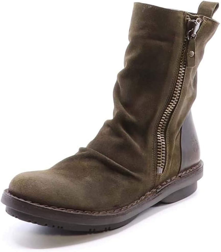 New suede casual women's leather boots sleeve Martin boots wear-resistant low-heeled women's shoes