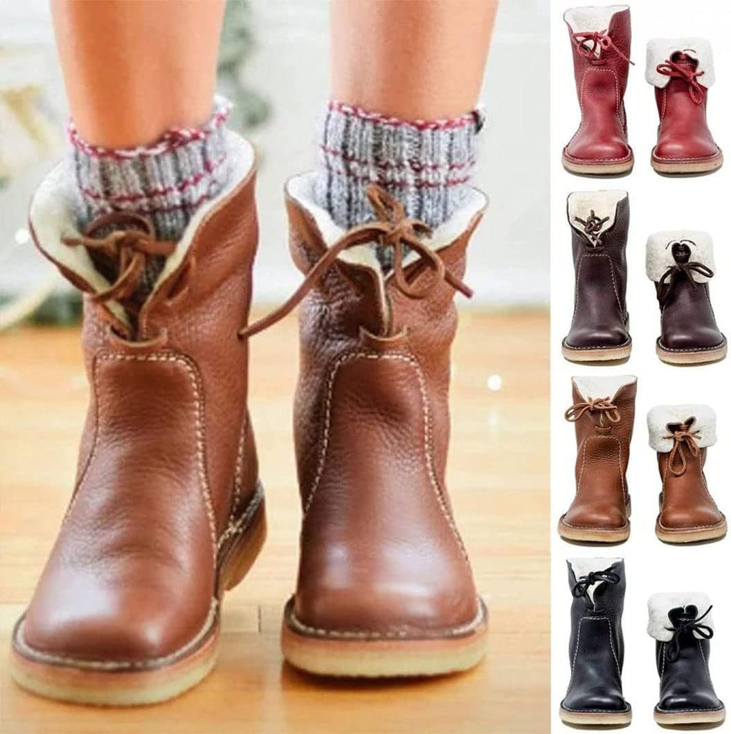 25 new winter comfortable flat bottom student all-match low boots for women