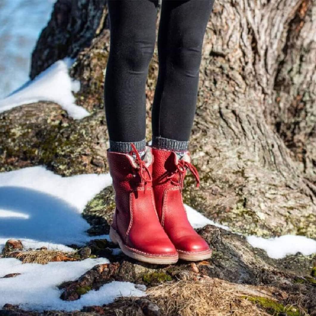 25 new winter comfortable flat bottom student all-match low boots for women