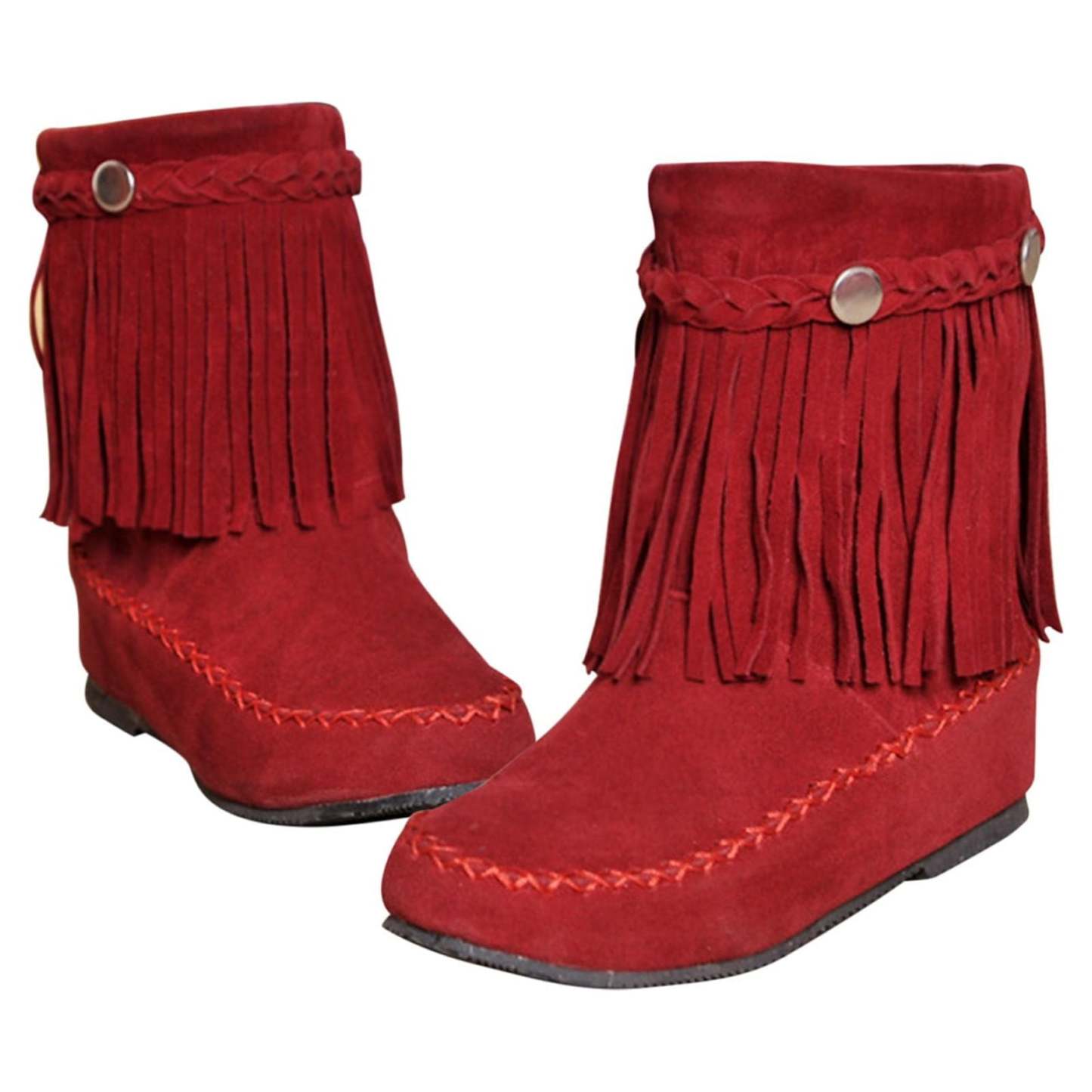 Women's Flats Mid Calf Boots-Warm Square Toe Boots for Women Lug Sole Christmas Fashion Winter Non Slip Shoes for Women Womens Boots Clearance