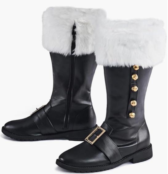 Amazon Temu Cross-Border Foreign Trade New Renaissance Christmas Older Leather Boots Halloween Cosplay