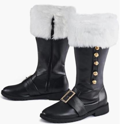 Amazon Temu Cross-Border Foreign Trade New Renaissance Christmas Older Leather Boots Halloween Cosplay