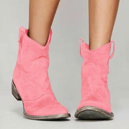 Ankle Boots for Women Low Heel, Chunky Low Heel Winter Wide Width Ankle Boots Slip on Elastic Fall Short Ankle Boots for Women Dressy