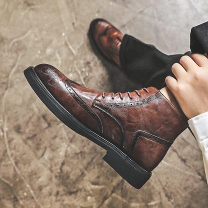 Men's non-slip leather shoes