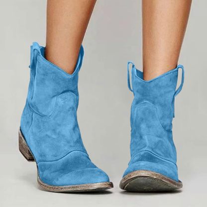 Ankle Boots for Women Low Heel, Chunky Low Heel Winter Wide Width Ankle Boots Slip on Elastic Fall Short Ankle Boots for Women Dressy