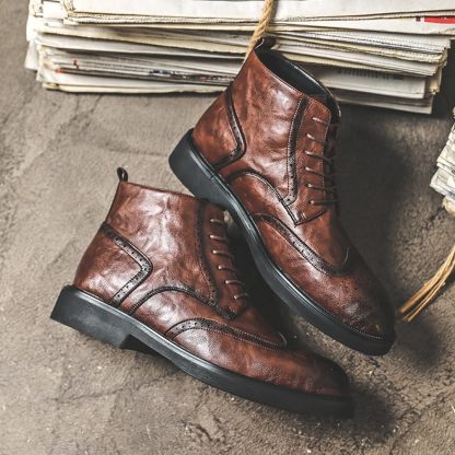 Men's non-slip leather shoes