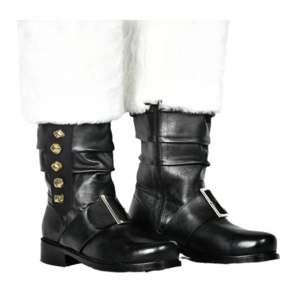 Amazon Temu Cross-Border Foreign Trade New Renaissance Christmas Older Leather Boots Halloween Cosplay