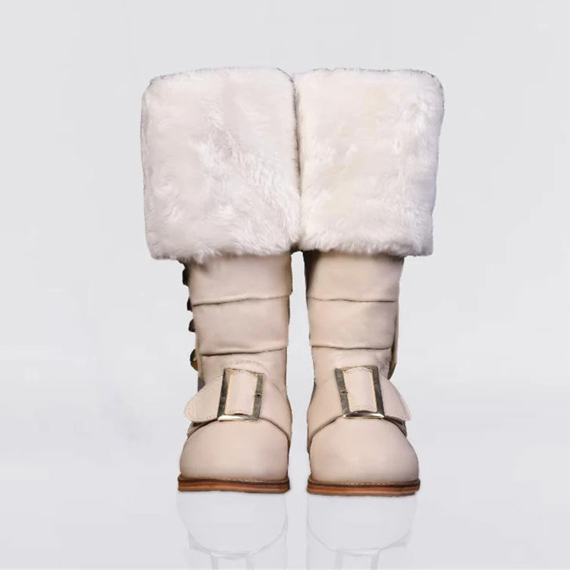 Amazon Temu Cross-Border Foreign Trade New Renaissance Christmas Older Leather Boots Halloween Cosplay
