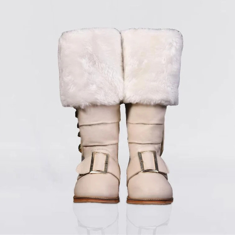 Amazon Temu Cross-Border Foreign Trade New Renaissance Christmas Older Leather Boots Halloween Cosplay