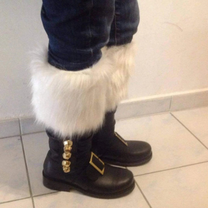 Amazon Temu Cross-Border Foreign Trade New Renaissance Christmas Older Leather Boots Halloween Cosplay