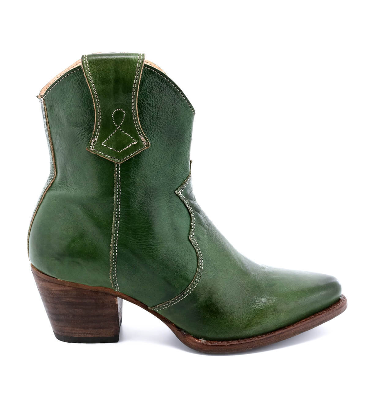 Leather boots side zipper knight boots thick high heel women's shoes