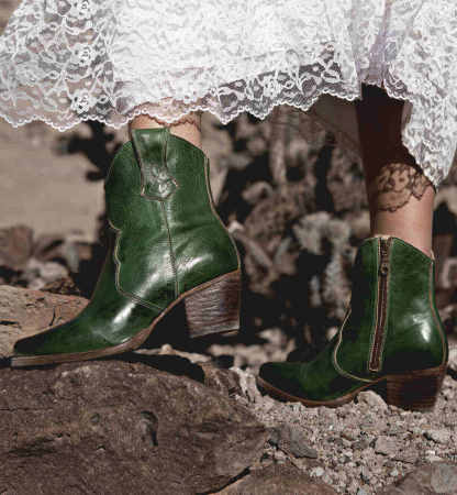 Leather boots side zipper knight boots thick high heel women's shoes