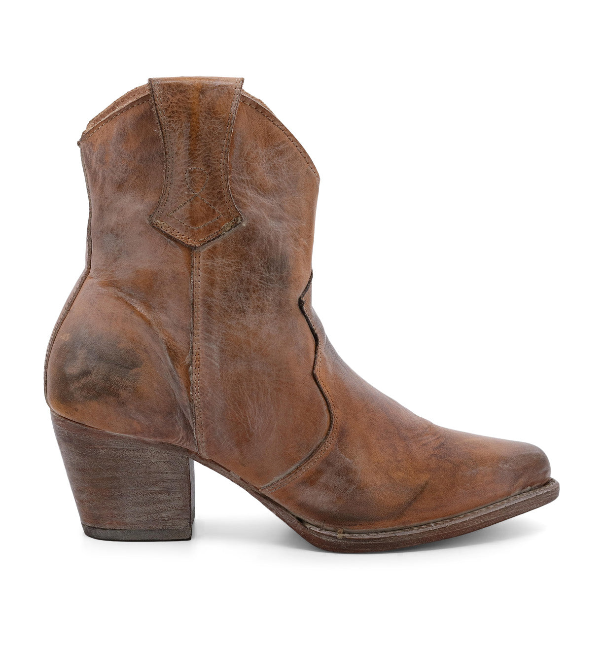 Leather boots side zipper knight boots thick high heel women's shoes