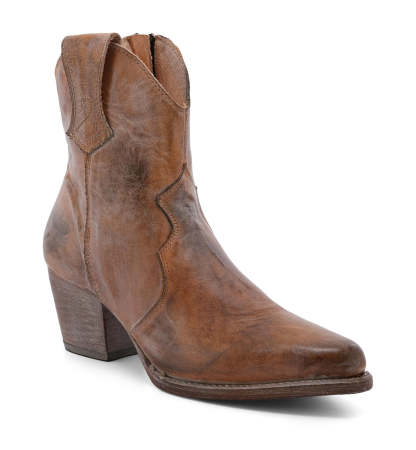 Leather boots side zipper knight boots thick high heel women's shoes