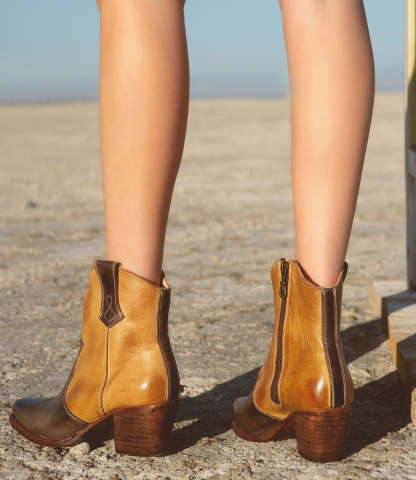 Leather boots side zipper knight boots thick high heel women's shoes