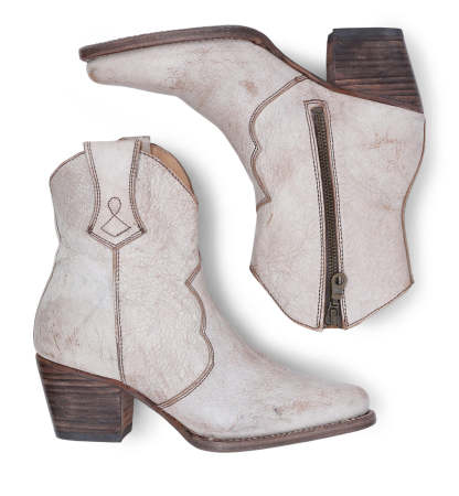 Leather boots side zipper knight boots thick high heel women's shoes