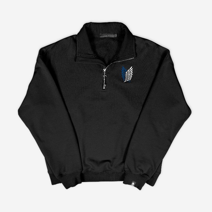 Attack on Titan Wings of Freedom Quarter-Zip（Buy 2 Free Shipping）