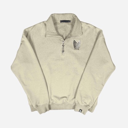 Attack on Titan Wings of Freedom Quarter-Zip（Buy 2 Free Shipping）