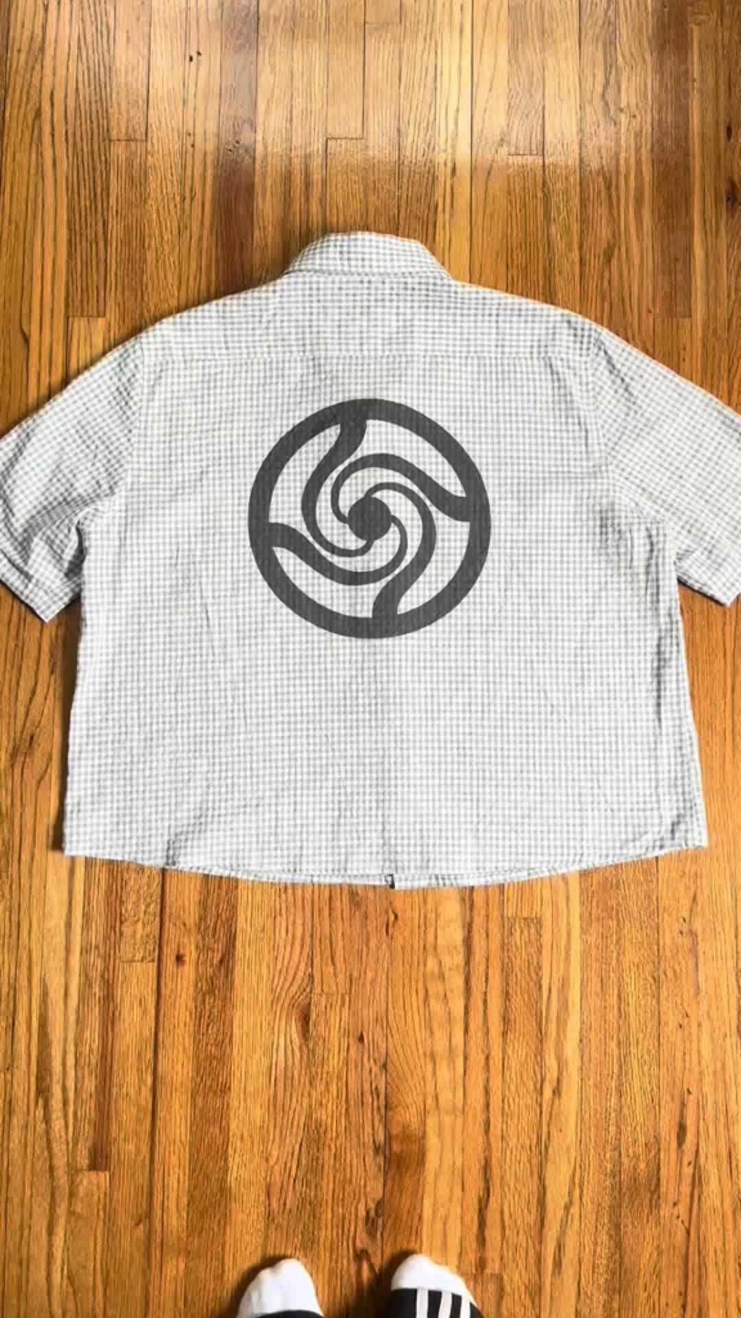 Casual jujutsu kaisen button up