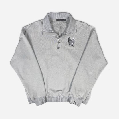 Attack on Titan Wings of Freedom Quarter-Zip（Buy 2 Free Shipping）