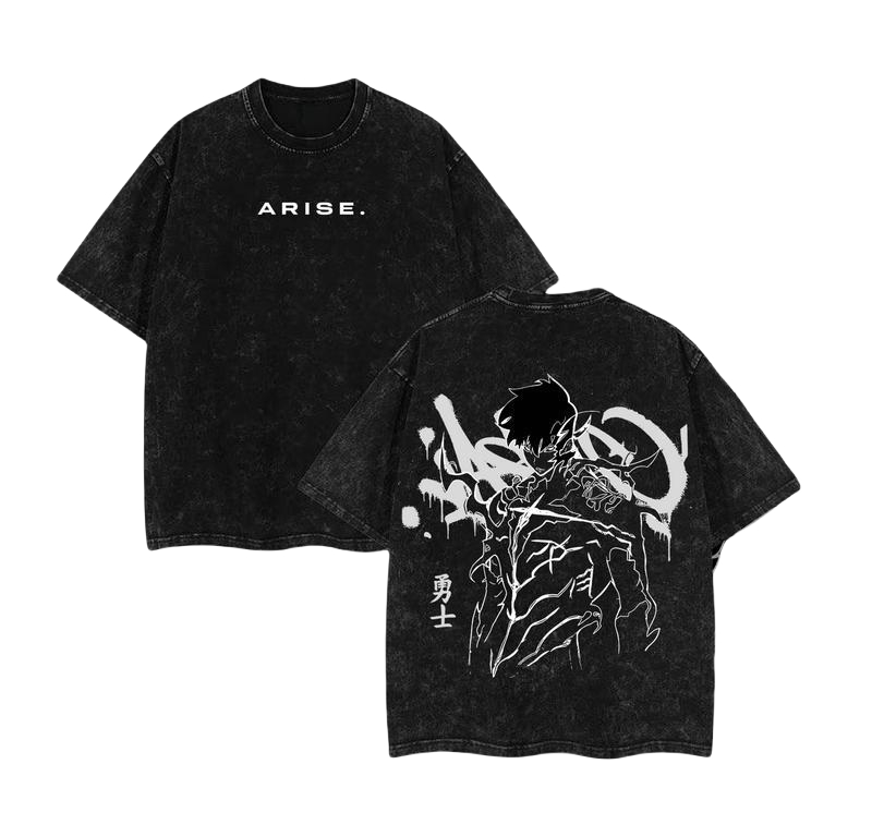SHADOW MONARCH ACID WASH TEE