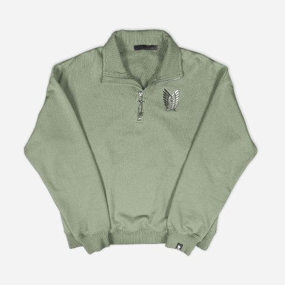 Attack on Titan Wings of Freedom Quarter-Zip（Buy 2 Free Shipping）