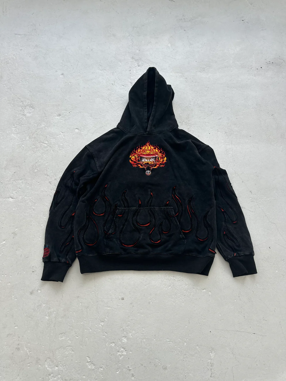 FIRE-FIST EMBROIDERY HOODIE