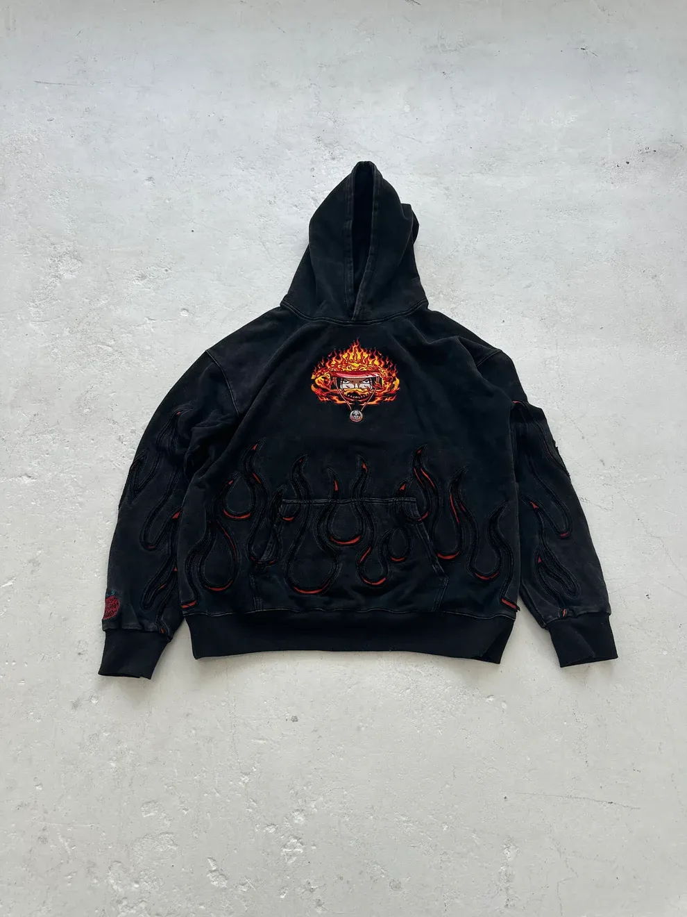 FIRE-FIST EMBROIDERY HOODIE