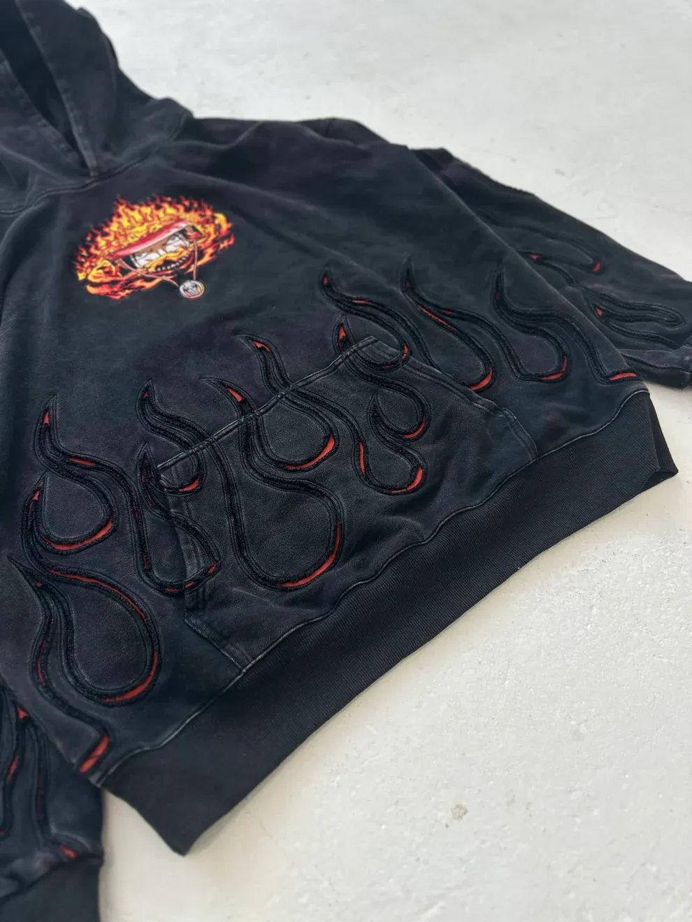 FIRE-FIST EMBROIDERY HOODIE