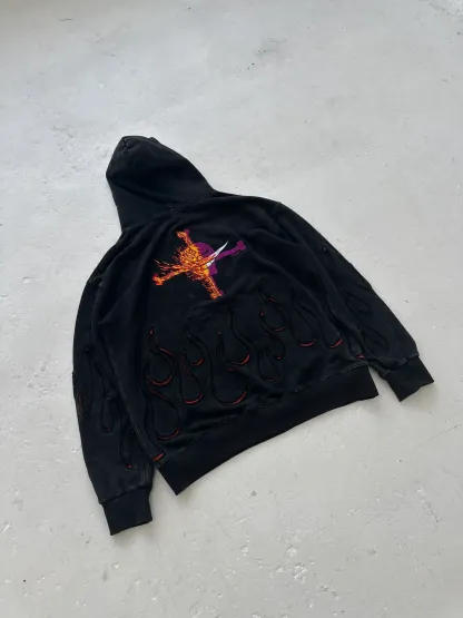 FIRE-FIST EMBROIDERY HOODIE