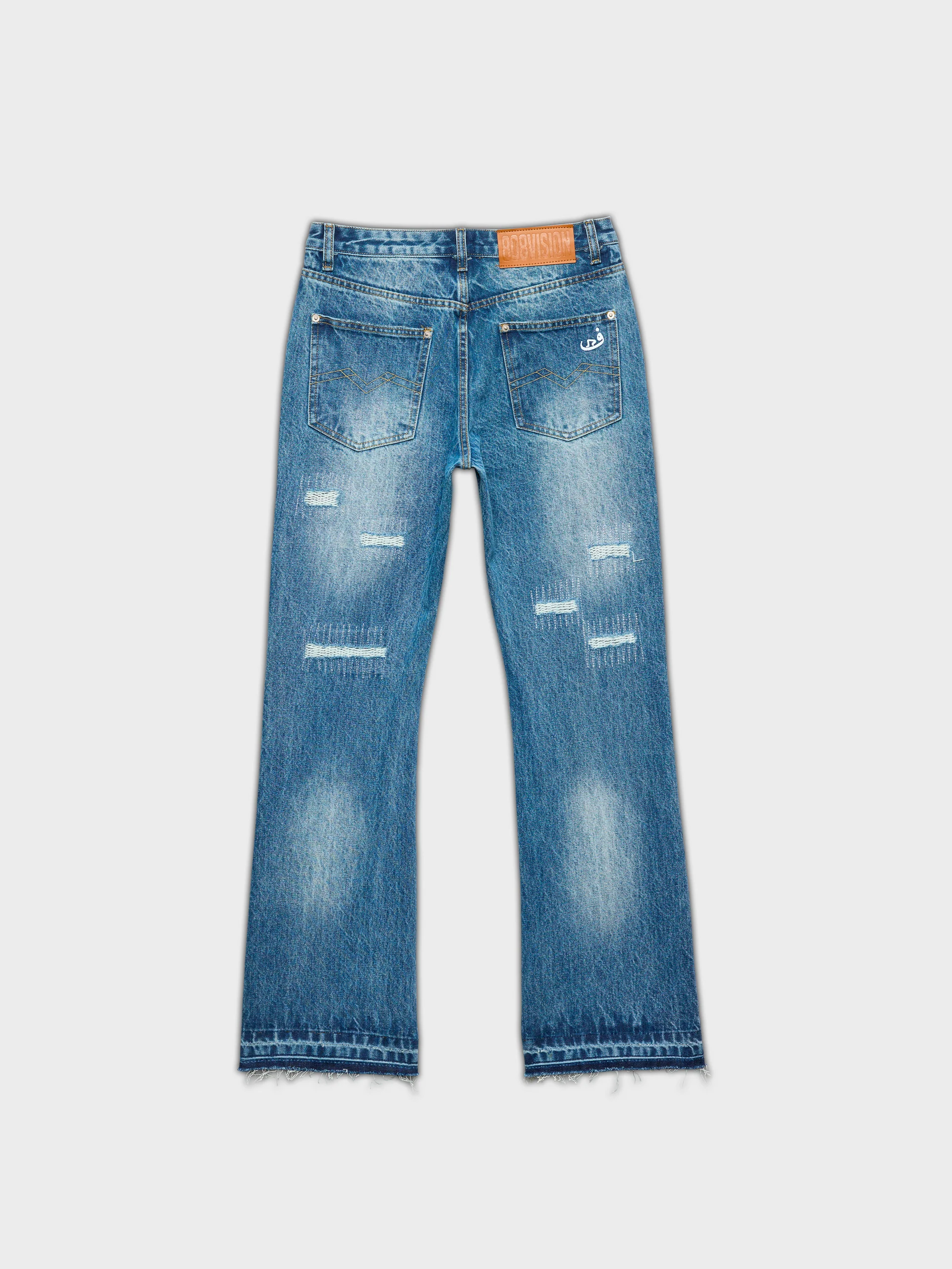 Jeans Flared Frayed