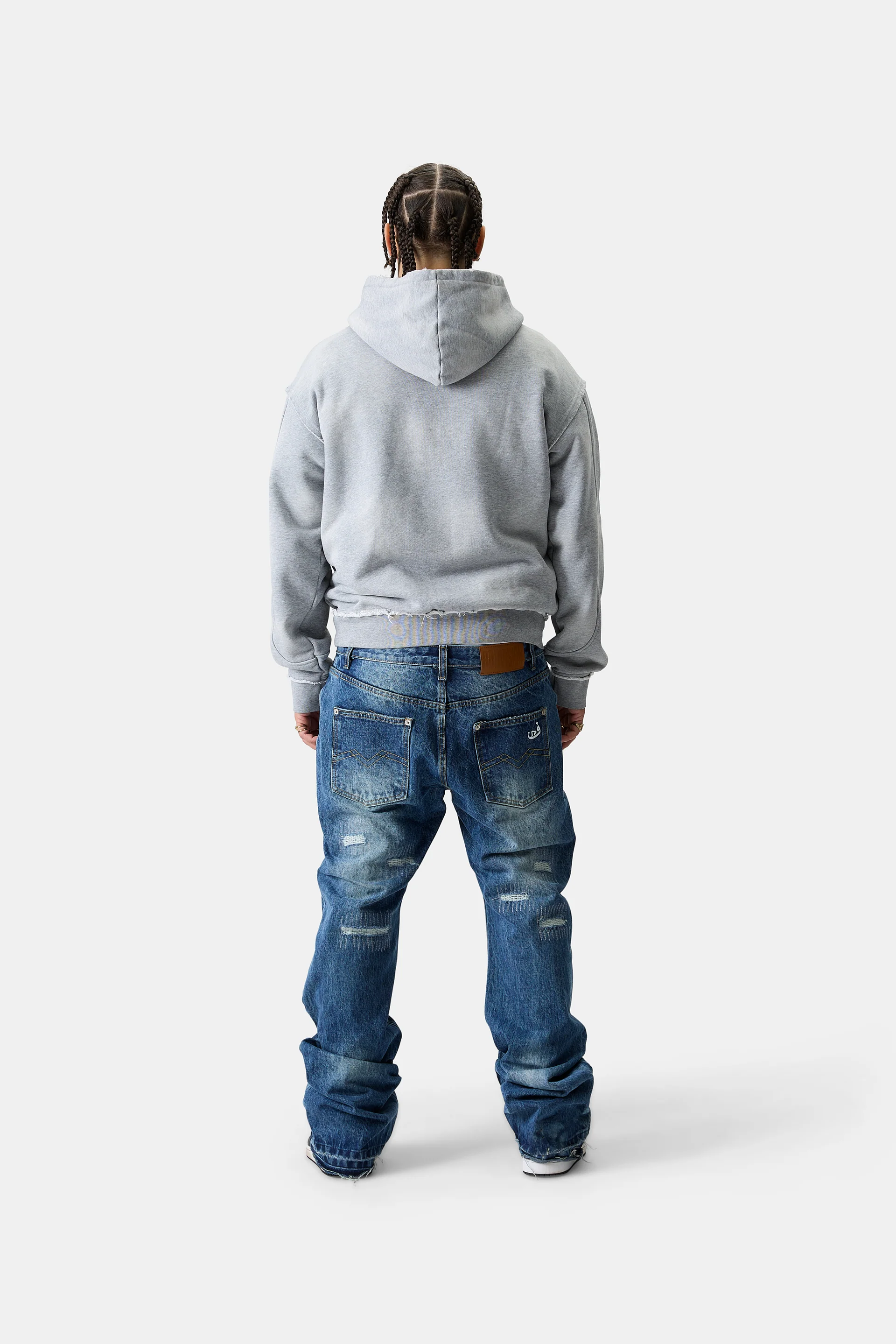Jeans Flared Frayed