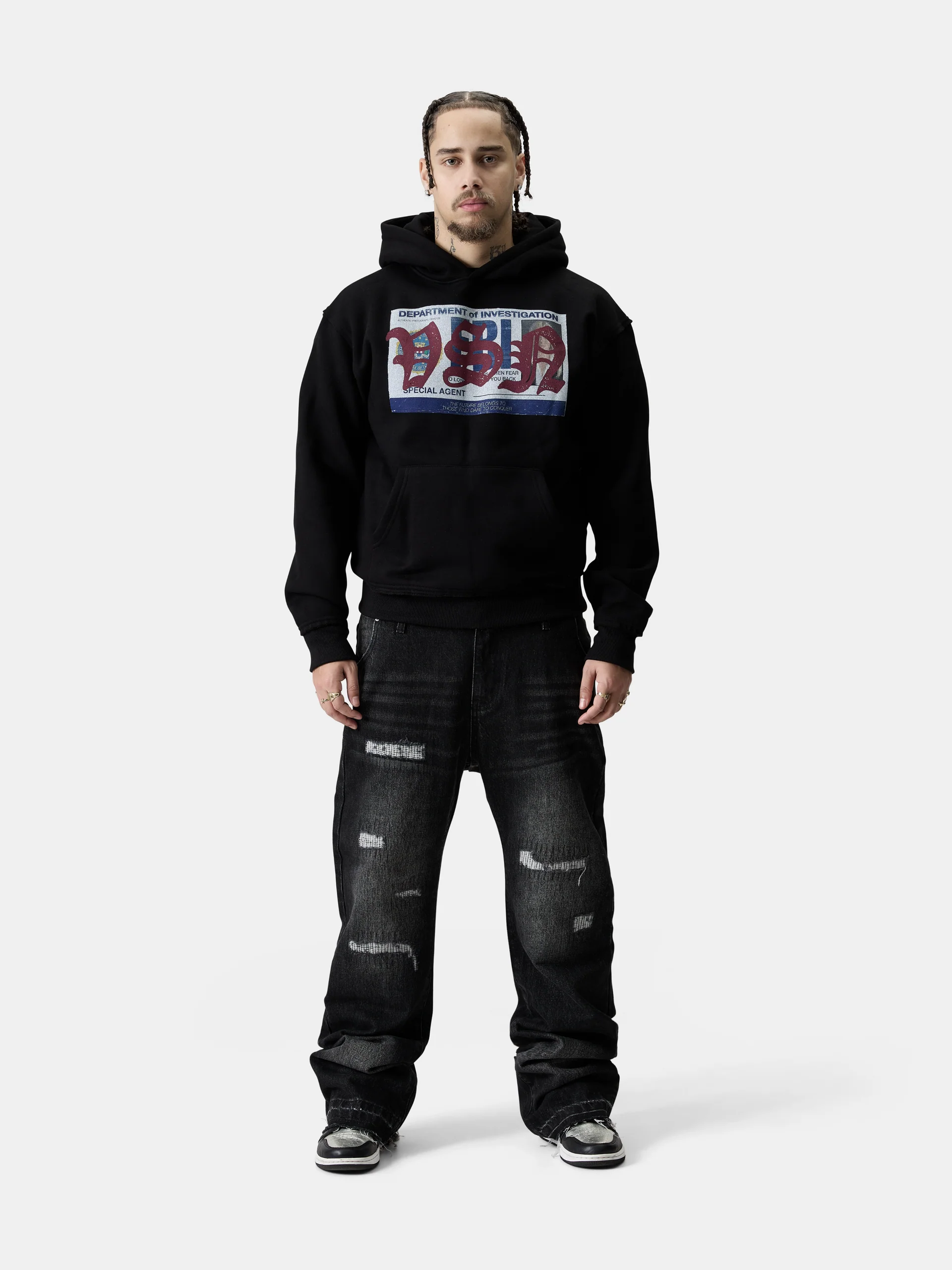 Jeans Flared Frayed