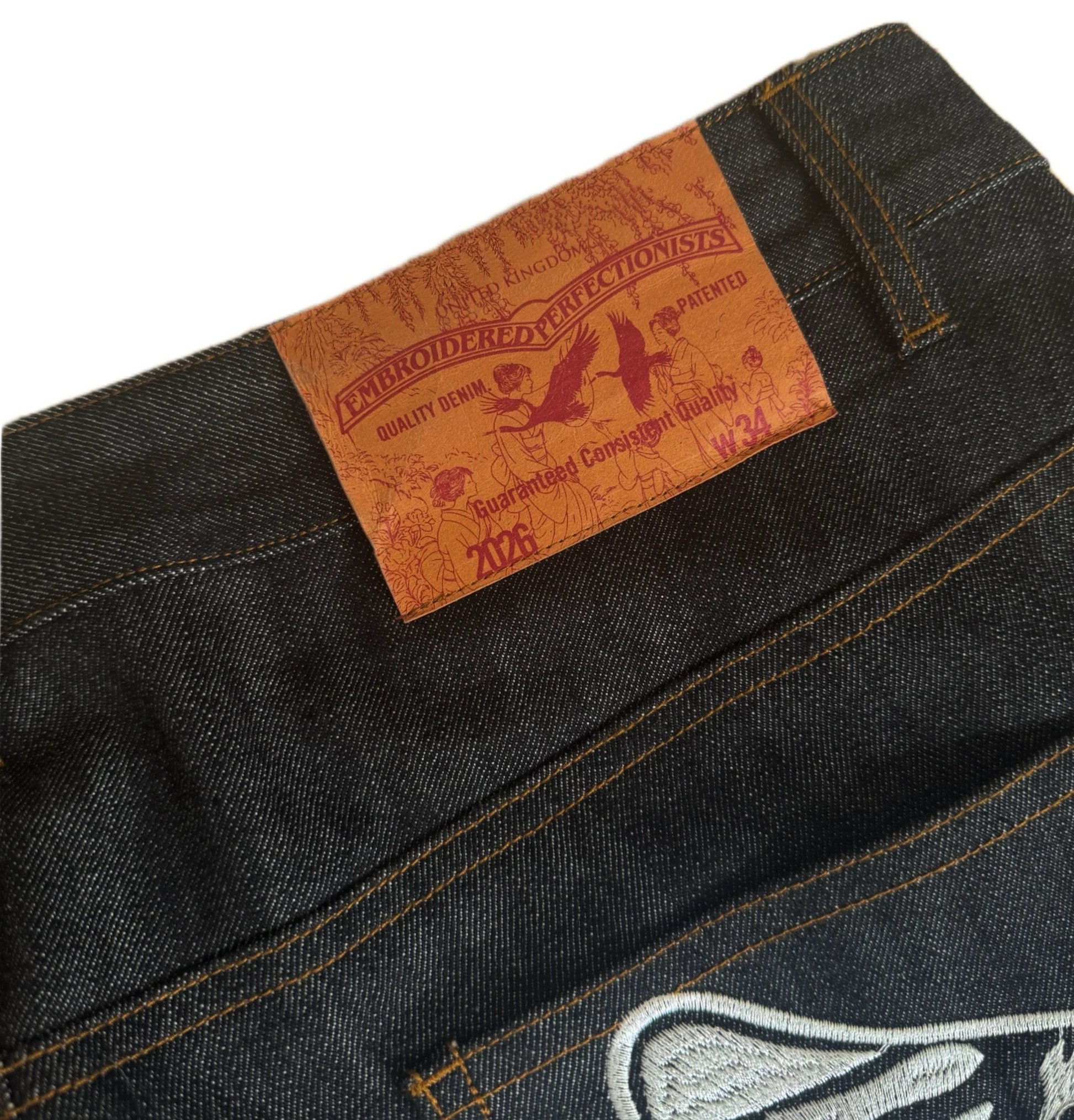 Selvedge tiger trinity denim
