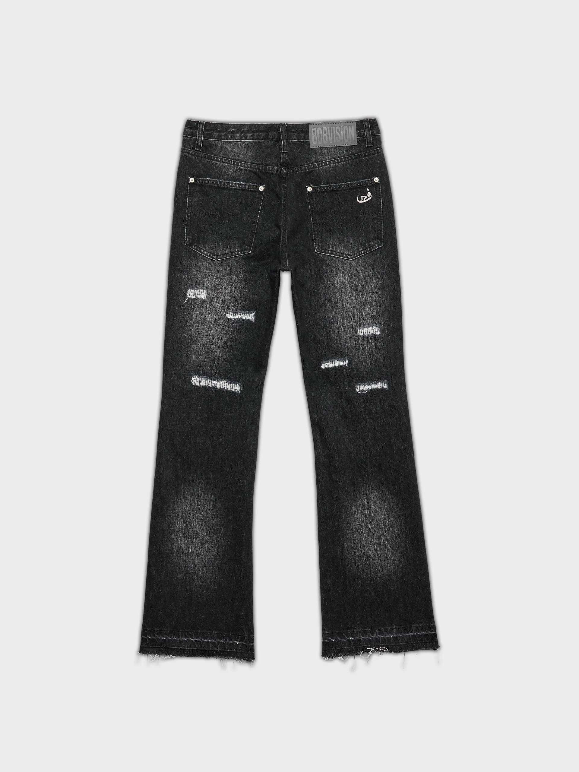 Jeans Flared Frayed