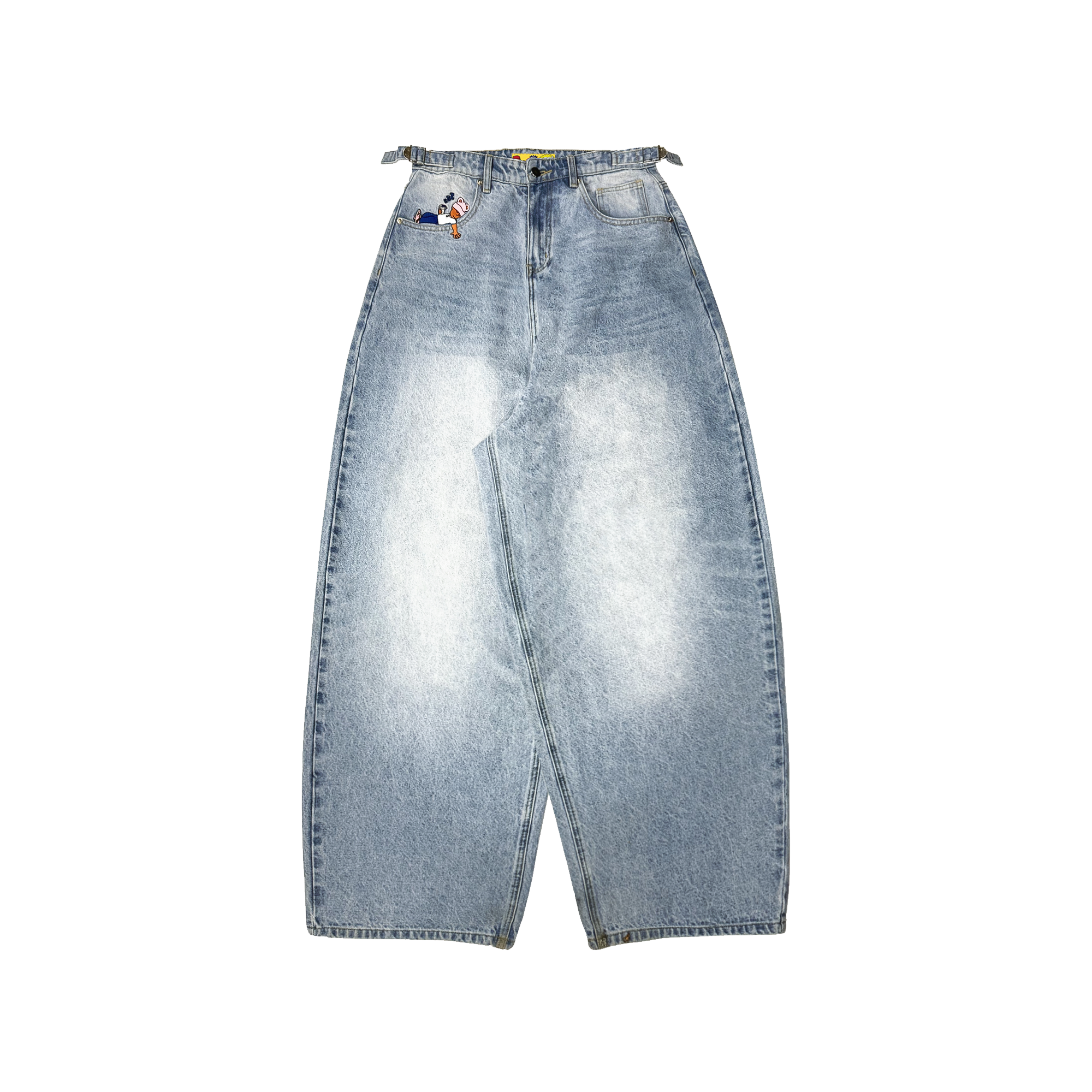 Adjustable waist jeans